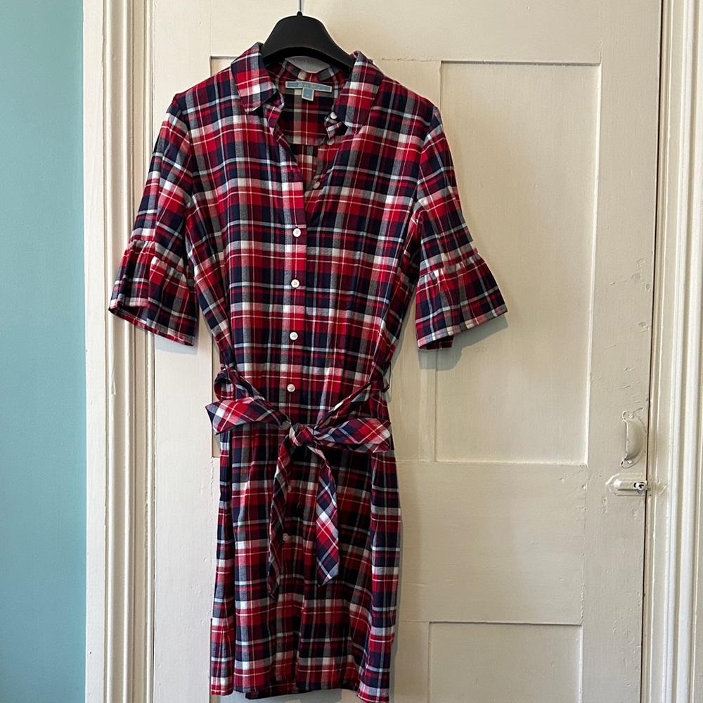 Draper James Red and Blue Plaid Dress